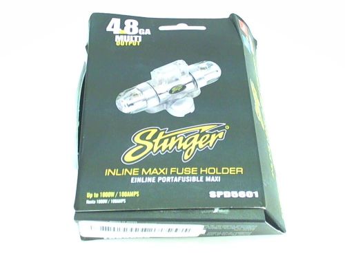 Stinger spd5601 4/8 gauge nickel inline maxi fuse holder power battery wire