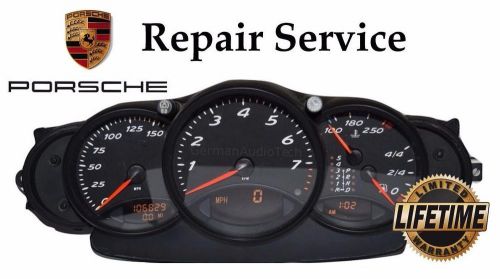 Porsche 996 986 911 boxster instrument speedometer cluster -pixel repair service