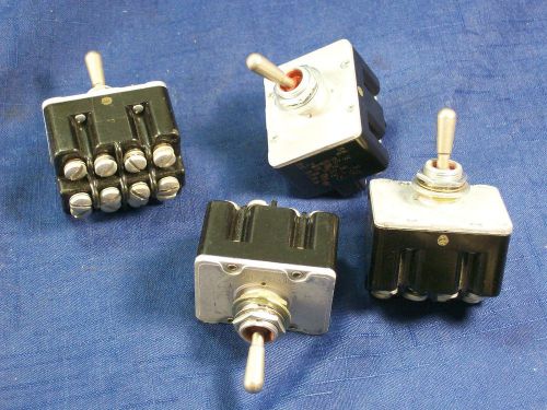 Nascar lot of 4 honeywell on/off toggle switches four terminal