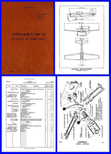 Chipmunk t10 spare parts schedule illustrated on cd