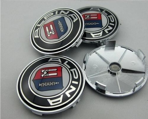 Quality 4pcs alpina center wheel hub cap caps emblem badge for bmw new
