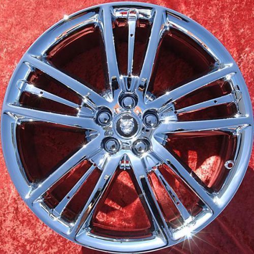 Set of 4 chrome 20&#034; jaguar xf xk selena oem factory wheels rims s-type 59840
