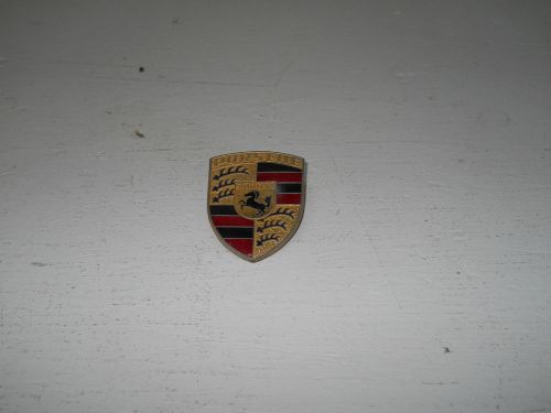 Porsche 911 carrera front hood emblem used slight patina 90155921020