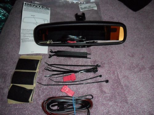 New gentex automatic dimming mirror w/amber compass display and install kit