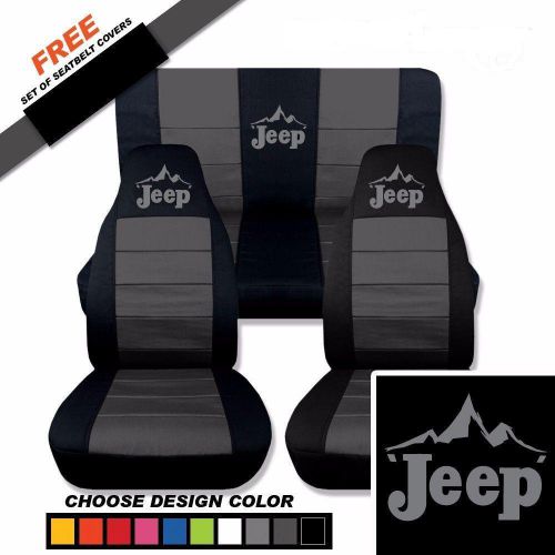 Jeep mountain scape..  front and back..we make for all models of jeep...
