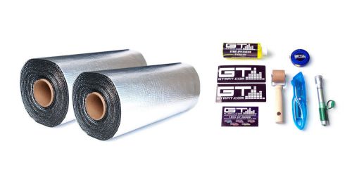 New 50 sq ft gtmat 80 mil thick ultra sound deadener deadening material w/ kit