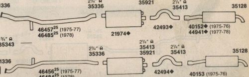 1978 lincoln mark  with 460 engine dual exhaust, aluminized no resonators
