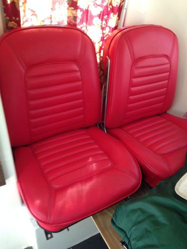 1966 red corvette seats c2