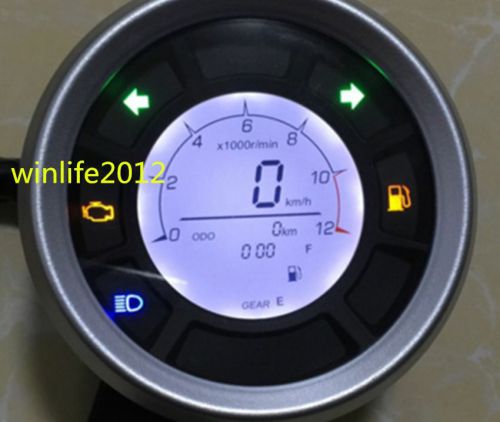 Latest motorcycle motorbike lcd digital speedometer odometer for single cylinder