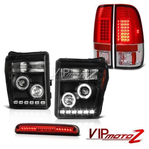 2011-2016 ford f-250 supderduty rosso red third brake lamp tail lamps headlamps
