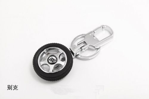 The new ornament that can rotate tires logo buick key chain