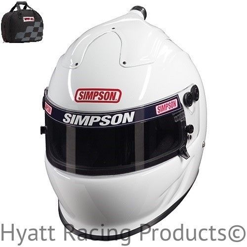Simpson air inforcer vudo racing helmet sa2015 - all sizes &amp; colors (free bag)