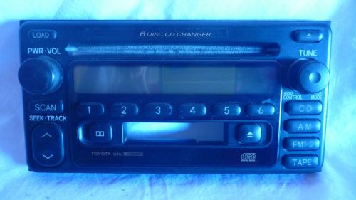 01-03 toyota hghlander 56816 radio 6 cd cassette face plate replacement