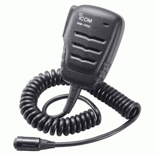 New icom hm202 hm-202 compact speaker mic - waterproof