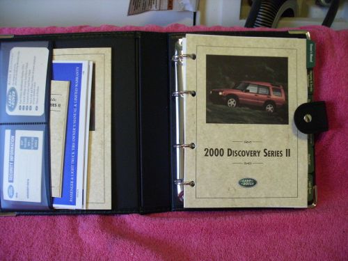2000 range rover discovery ii genuine factory oem brand new owners manual