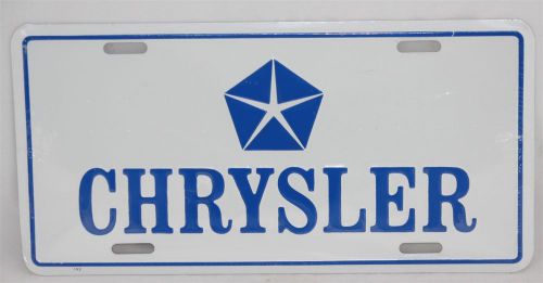 New chrysler pentastar license plate