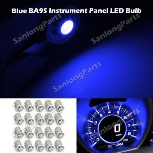 20x blue car led ba9s 1815 lamp bulb 5050-smd instrument speedo tacho gauges