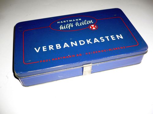 Blue vintage hartmann first aid box  -from the  50s 60s