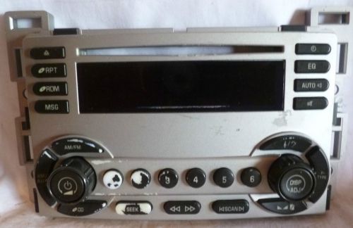 06 chevrolet equinox radio cd 15868182 face plate control panel
