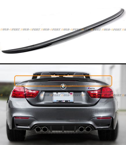 For 2015-2017 bmw f83 m4 convertible coupe real carbon fiber trunk spoiler wing