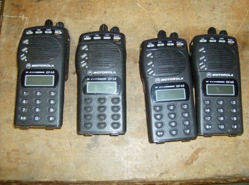 ((4)) motorola gp-68 uhf/ racing radios/from race shop