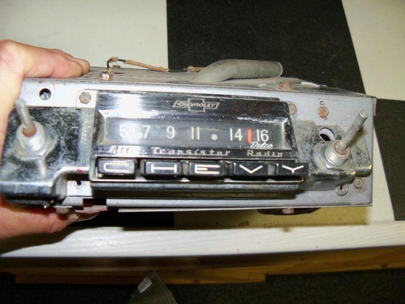 1961 62 chevy am radio gm delco 