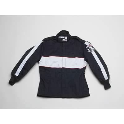 G-force racing driving jacket triple layer fire-retardant cotton x-lg black ea