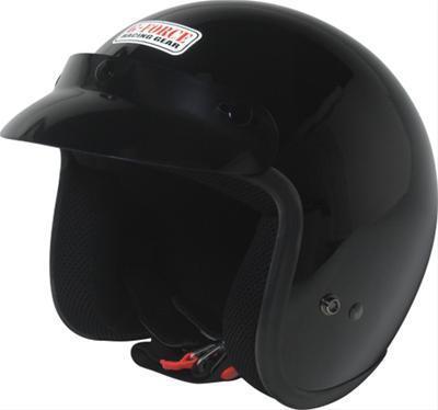 G-force racing helmet x1 classic 3/4 open face black cloth liner large each