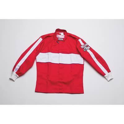 G-force racing driving jacket single layer fire-retardant cotton medium red ea