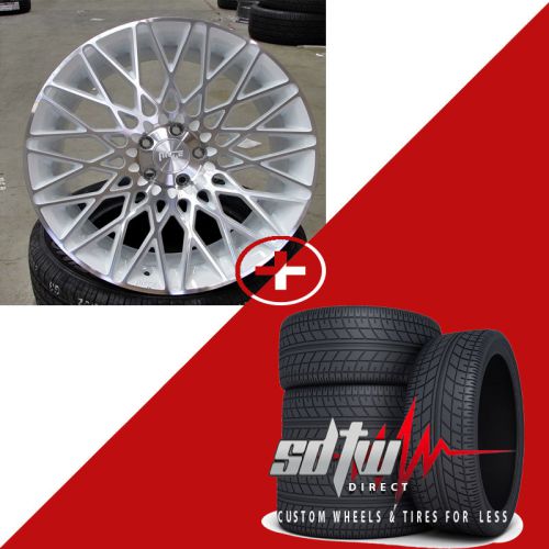 20&#034; niche citrine  m156 concave white wheels w/ tires fits acura buick chevy