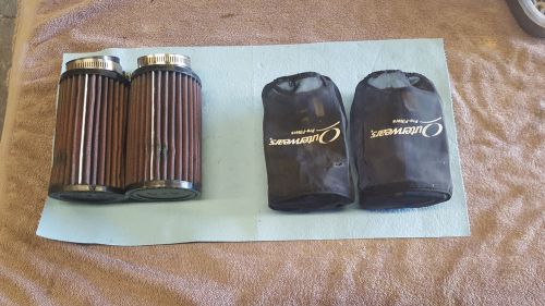 Banshee k and n air filters with outer wares fits 33mm-36mm carbs