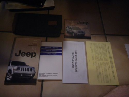 2011 jeep patriot owners manual set + free shipping