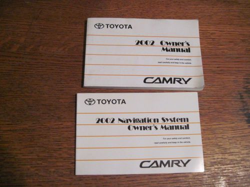 2002 toyota camry owner&#039;s manual booklets
