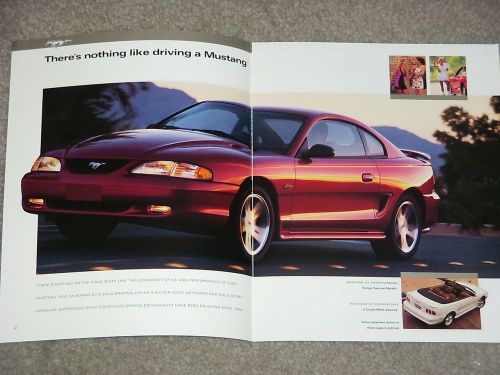 1997 ford mustang original dealership sales brochure w gt