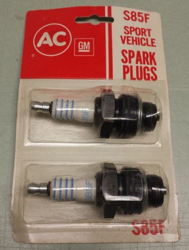 Ac gm s85f sport vehicle spark plugs set of 2 *new* snowmobile motorcycle atv