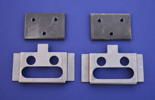 55 56 57 chevy lower tailgate hinge mounting plates, pair *new* nomad &amp; wagon