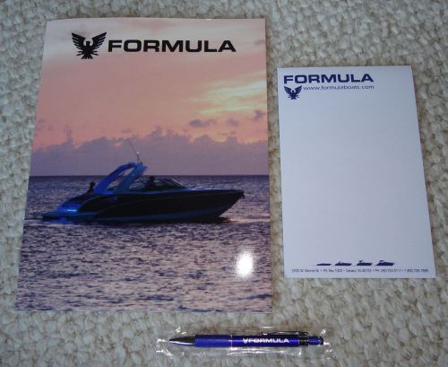 Formula thunderbird boats oem paperwork folder, pad of paper &amp; pen *brand new!*