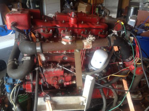 Ford lehman marine diesel engine &amp; transmission xdp4.90 xdp90 rebuilt &lt; 100hrs