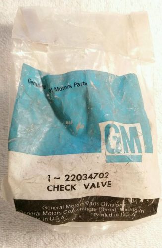 Nos gm# 22034702 air check valve for a 1968-80 corvette