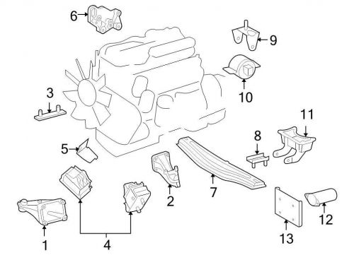 Chrysler oem dodge engine mount bracket 05133781aa image 13