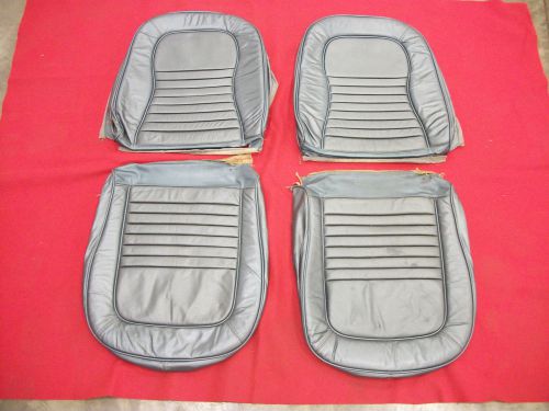 1967 corvette leather seat covers, teal blue, used