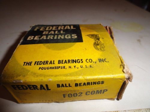 Federal ball bearing f002 timken b02 909002 complete w/ both races