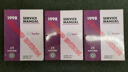 1998 chevrolet tracker factory service manuals (3 volume set)