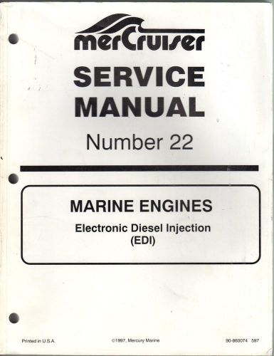 1998 mercruiser no. 22 marine engines (edi) p/n 90-860074  service manual (030)