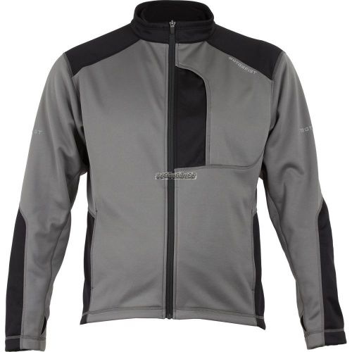 2017 motorfist hydro fleece jacket-gray/black