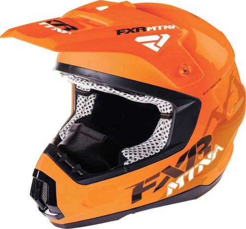 2016 fxr torque mtn orange motorcycle/snowmobile ski helmet-m or l - new dot/ece