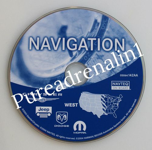 2003 dodge ram slt quad pickup 1500 2500 rb4 navigation disc cd map west coast