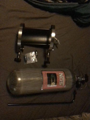 Nos hiflow carbon fiber bottle 12.9 lbwith bottle brackets with built in heater
