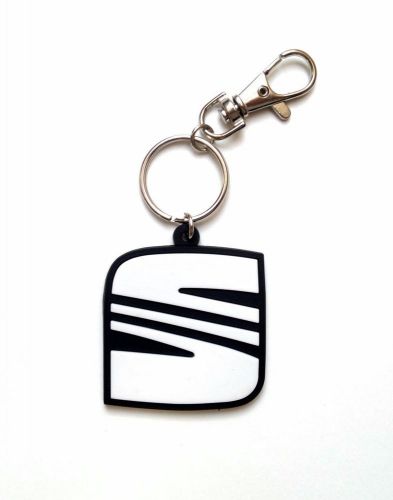 Seat ibiza cordoba leon key chain key ring fob rubber emblem schlüsselanhänger b