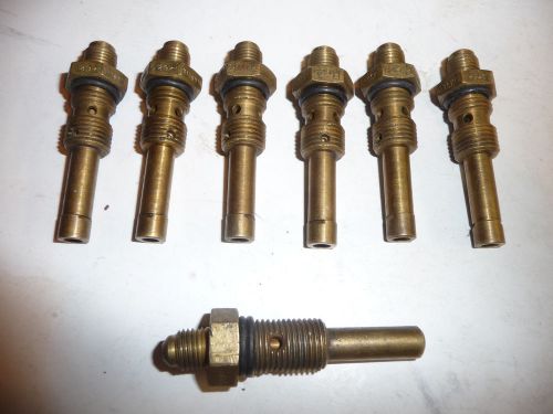 6 vintage kinsler fuel injection nozzles r625 as59 2-1/4&#034;